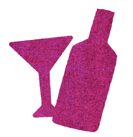 Bottle and glass